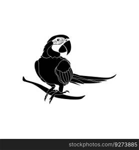 parrot icon vector illustration symbol design