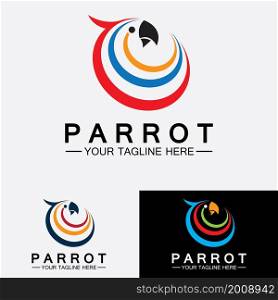 Parrot Logo Design Vector Template