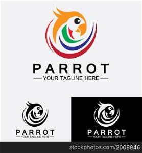 Parrot Logo Design Vector Template