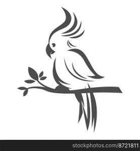Parrot logo icon design illustration