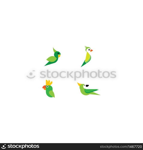 Parrot logo vector icon design