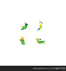 Parrot logo vector icon design