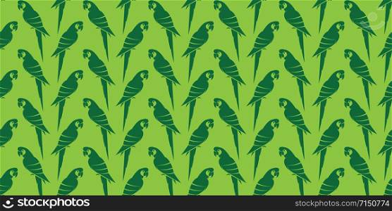 Parrot vector art background design for fabric and decor. Seamless pattern