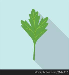 Parsley dill icon flat vector. Herb leaf. Salad plant. Parsley dill icon flat vector. Herb leaf