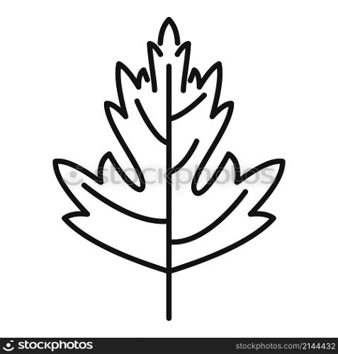 Parsley garnish icon outline vector. Herb plant. Leaf bite. Parsley garnish icon outline vector. Herb plant