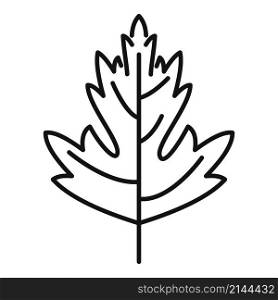 Parsley garnish icon outline vector. Herb plant. Leaf bite. Parsley garnish icon outline vector. Herb plant