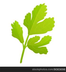 Parsley herb icon cartoon vector. Fresh plant. Vitamin green. Parsley herb icon cartoon vector. Fresh plant