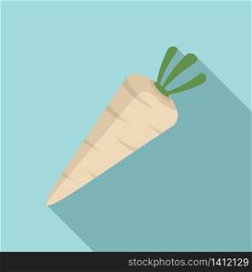 Parsnip icon. Flat illustration of parsnip vector icon for web design. Parsnip icon, flat style