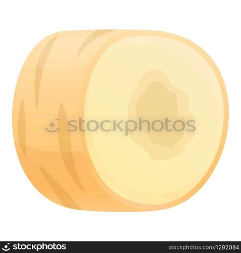 Parsnip roll icon. Cartoon of parsnip roll vector icon for web design isolated on white background. Parsnip roll icon, cartoon style