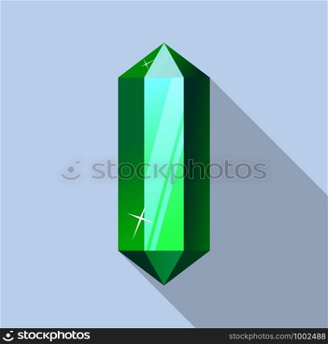 Part of emerald icon. Flat illustration of part of emerald vector icon for web design. Part of emerald icon, flat style