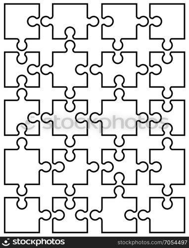 parts of white puzzle