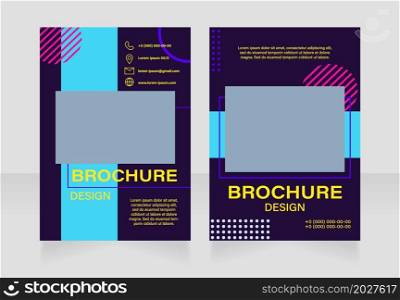 Party and occasion advertising blank brochure layout design. Vertical poster template set with empty copy space for text. Premade corporate reports collection. Editable flyer paper pages. Party and occasion advertising blank brochure layout design