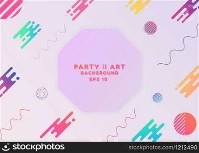 Party art background abstract design modern style with space for text. vector illustration.