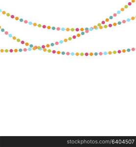 Party Background with Confetti Vector Illustration. EPS10. Party Background with Confetti Vector Illustration