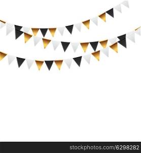 Party Background with Flags Illustration. EPS 10. Party Background with Flags Illustration