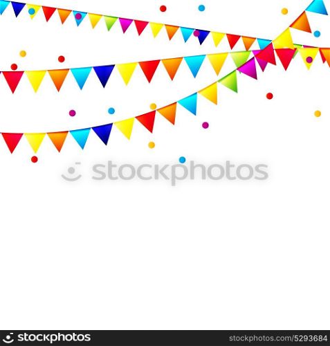 Party Background with Flags Vector Illustration. EPS 10. Party Background with Flags Vector Illustration.