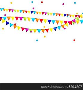 Party Background with Flags Vector Illustration. EPS 10. Party Background with Flags Vector Illustration.