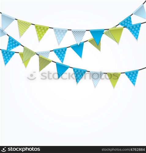 Party Background with Flags Vector Illustration. EPS10. Party Background Baner with Flags Vector Illustration