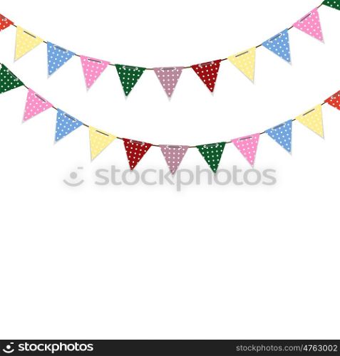 Party Background with Flags Vector Illustration. EPS10. Party Background with Flags Vector Illustration