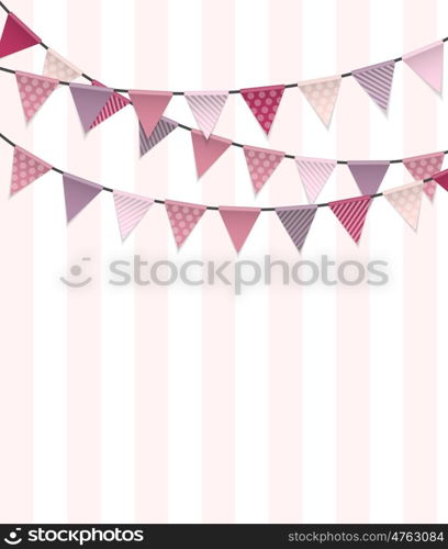 Party Background with Flags Vector Illustration. EPS10. Party Background with Flags Vector Illustration