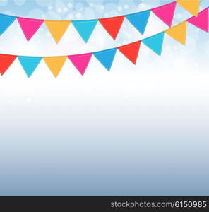 Party Background with Flags Vector Illustration. EPS10. Party Background with Flags Vector Illustration