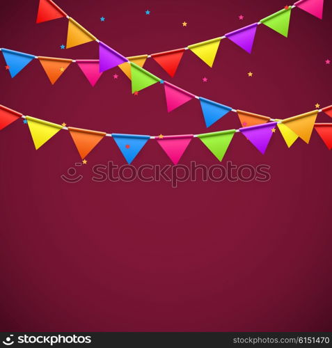 Party Background with Flags Vector Illustration. EPS10. Party Background with Flags Vector Illustration