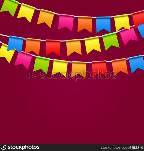 Party Background with Flags Vector Illustration. EPS10. Party Background with Flags Vector Illustration