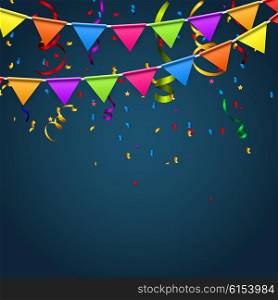 Party Background with Flags Vector Illustration. EPS10. y2016-03-20-01