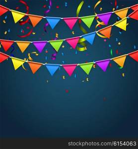 Party Background with Flags Vector Illustration. EPS10. y2016-03-20-02