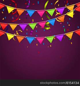 Party Background with Flags Vector Illustration. EPS10. y2016-03-20-03