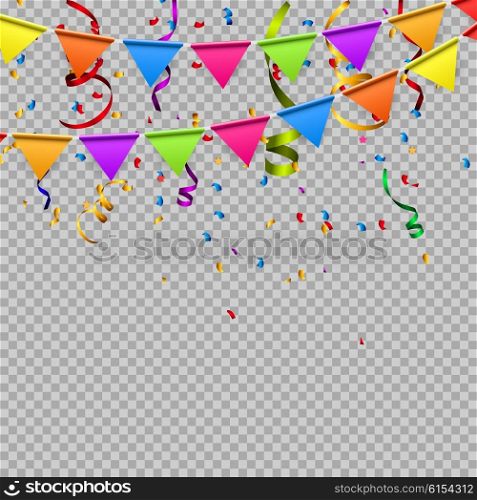 Party Background with Flags Vector Illustration. EPS10. y2016-03-20-17
