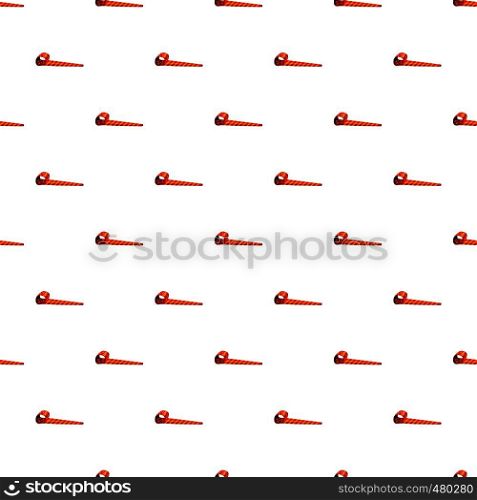 Party blower pattern seamless repeat in cartoon style vector illustration. Party blower pattern