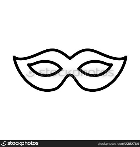 Party Carnival Mask Icon. Bold outline design with editable stroke width. Vector Illustration.