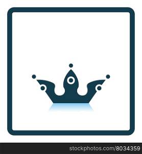 Party crown icon. Shadow reflection design. Vector illustration.