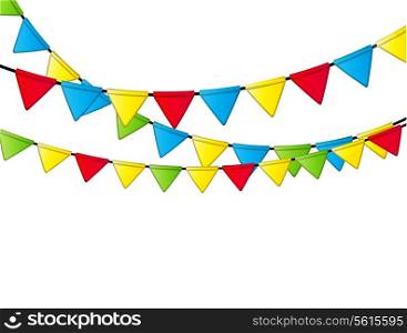 Party Flag Background Vector Illustration