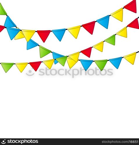 Party Flag Background Vector Illustration. EPS 10.