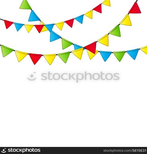 Party Flag Background Vector Illustration. EPS 10