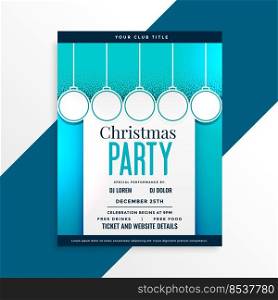 party flyer design for christmas festival