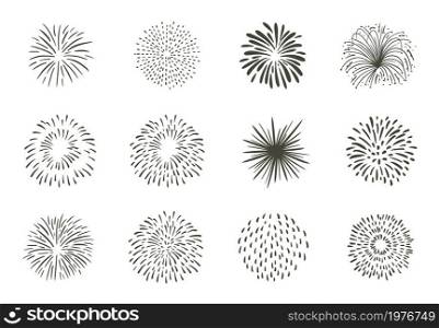 Party icon collection with firework.Vector illustration for icon,sticker,web design