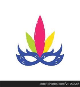 Party Mask icon template vector design 