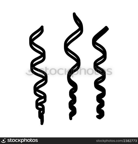 Party Serpentine Icon. Bold outline design with editable stroke width. Vector Illustration.