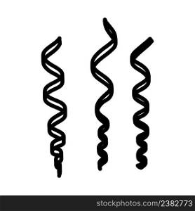 Party Serpentine Icon. Bold outline design with editable stroke width. Vector Illustration.