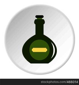 Pass icon in flat circle isolated on white vector illustration for web. Pass icon circle