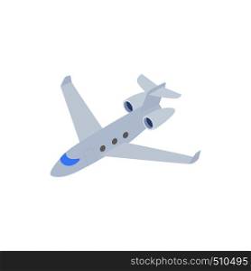 Passenger airliner icon in isometric 3d style on a white background. Passenger airliner icon, isometric 3d style
