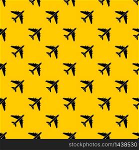 Passenger airliner pattern seamless vector repeat geometric yellow for any design. Passenger airliner pattern vector