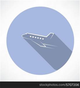 passenger plane icon. Flat modern style vector illustration