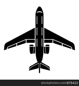 Passenger plane icon. Simple illustration of passenger plane vector icon for web. Passenger plane icon, simple style