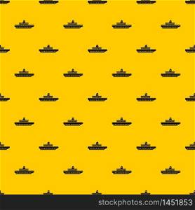 Passenger ship pattern seamless vector repeat geometric yellow for any design. Passenger ship pattern vector
