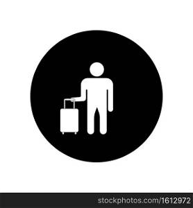 Passenger waiting room icon symbol design