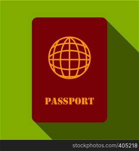 Passport icon. Flat illustration of passport vector icon for web. Passport icon, flat style